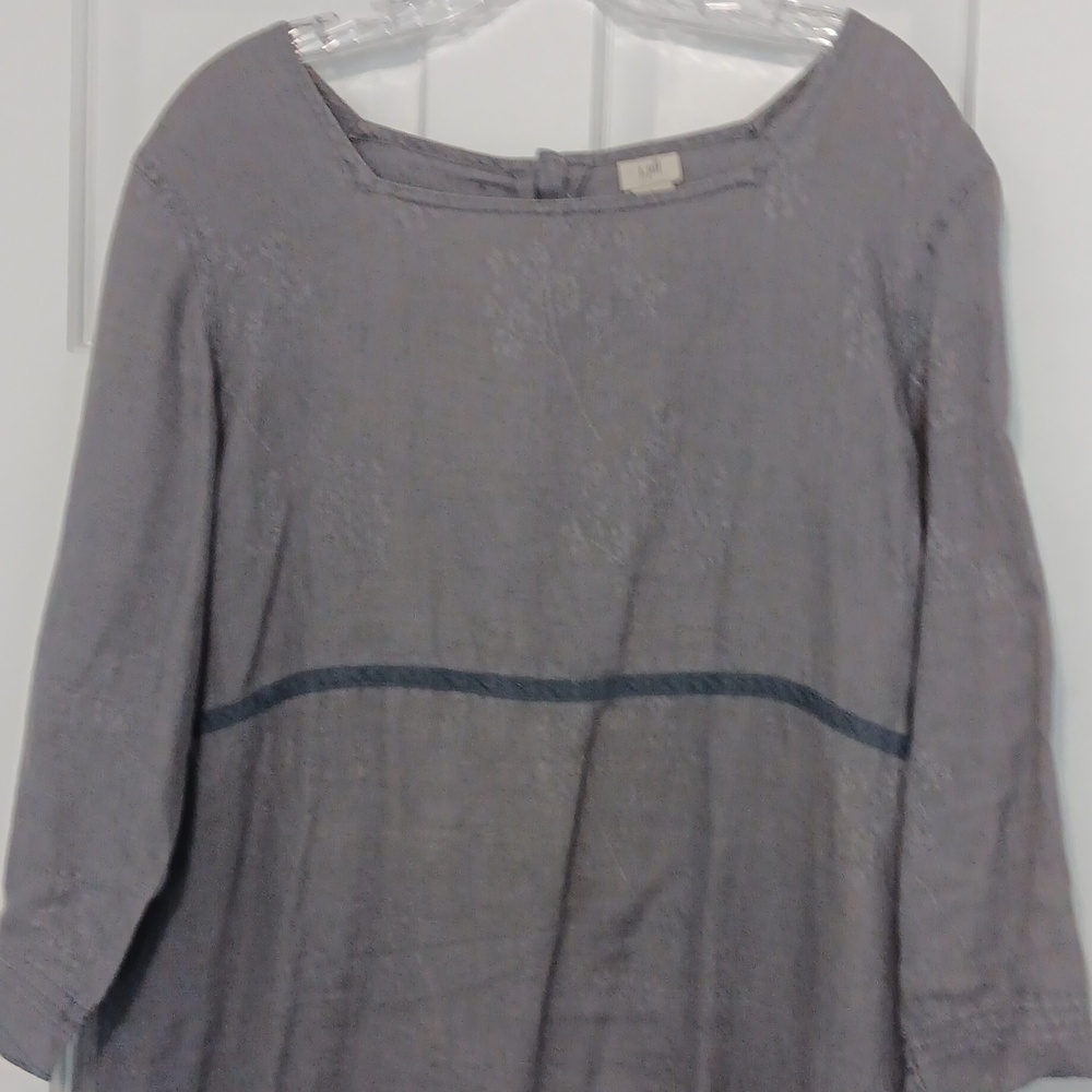 Vintage 100% Linen Maxi Dress - Picture 2 of 5
